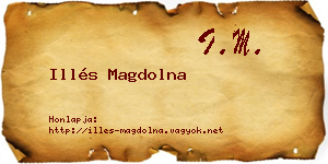 Illés Magdolna névjegykártya
