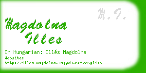 magdolna illes business card